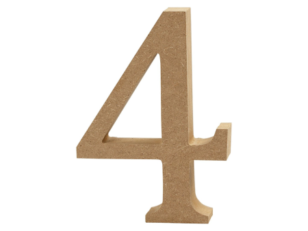 Creativ Wooden Number - 4 For Discount