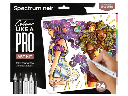 Adventures in Colouring Pro Art Colouring Kit - Spectrum Noir Cheap