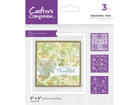 Crafter s Companion Stencils - Seasonal Trio Sale