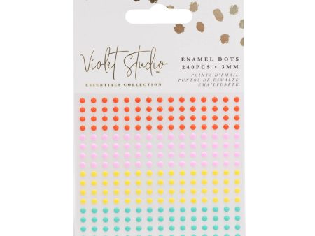 Enamel Dots Brights - 240 Piece - Violet Studios Online now