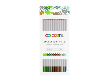 Colorista - Coloured Pencil - Natural Landscape 12pc Online Sale