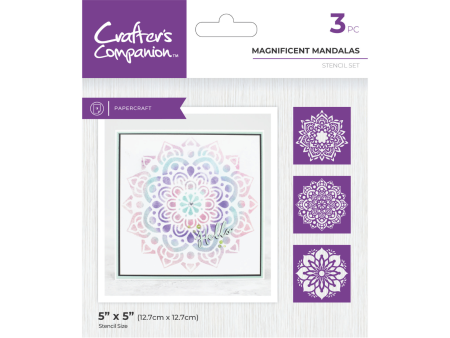 Crafter s Companion Stencils - Magnificent Mandalas Cheap