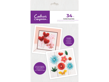 Crafter’s Companion Templates and Embossing Folders - Paper Pleating  For Discount