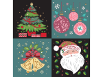 5.5  x 5.5  Pre-Cut Christmas Layering Cards - 40 Pack Online now