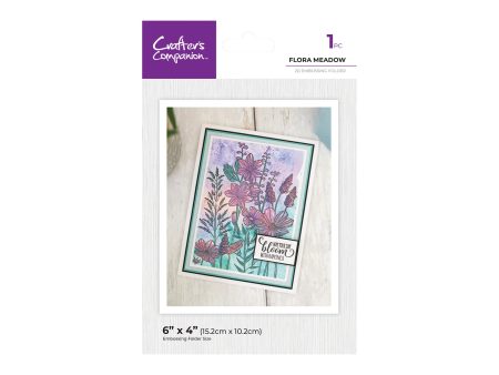 Crafter s Companion 6  x 4  Embossing Folder - Flora Meadow Online now