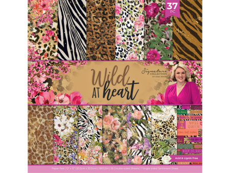 Sara Signature Wild at Heart 12  x 12  Paper Pad Online now