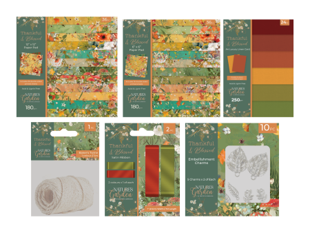 Nature s Garden - Thankful & Blessed Paper & Embellishments Collection Sale