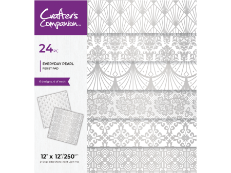 Crafter’s Companion 12x12 Paper Pad - Everyday Pearl Resist Pad Supply