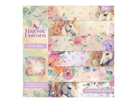 Majestic Unicorn - 8  x 8  Vellum Pad Online Hot Sale