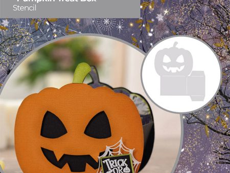 All Hallows Eve Stencil - Pumpkin Treat Box For Sale