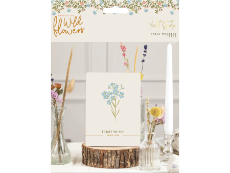 Table Numbers - Amongst The Wildflowers - 12pk - Violet Studios Cheap