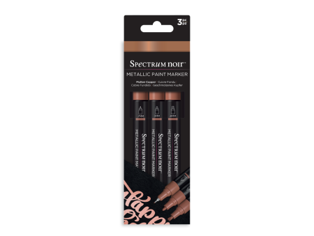 Molten Copper Metallic Paint Marker Set - 3 Pack - Spectrum Noir Online Sale