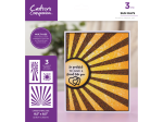 Crafters Companion Stencil Set - Sun Rays For Discount