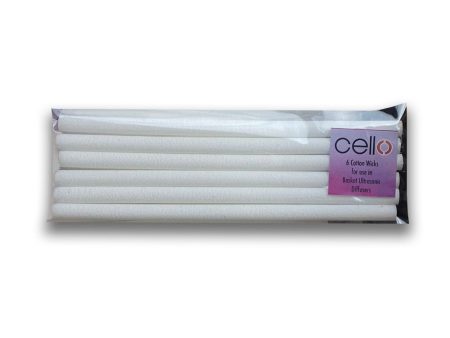 Cello Replacement Pack of 6 Cotton Wicks - For Woven Basket Diffuser Online Hot Sale