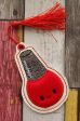 Nail Polish Applique Bookmark bag tag ornament (two versions included) machine embroidery design DIGITAL DOWNLOAD Cheap