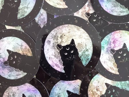 Celestial Cat Holographic Sticker Sale