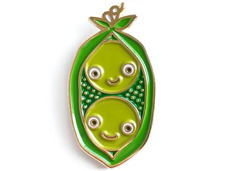 Two Peas in a Pod Enamel Pin Online Hot Sale