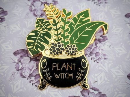 Plant Witch Enamel Pin Fashion