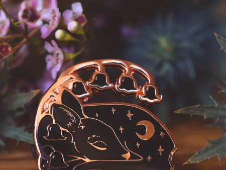 Starlight Fawn Enamel Pin (Black) Online