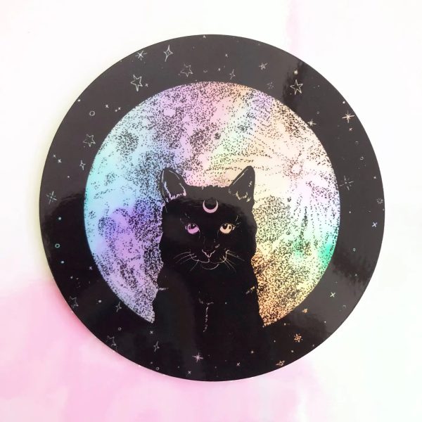 Celestial Cat Holographic Sticker Sale