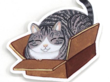 Box Cat Sticker Online now