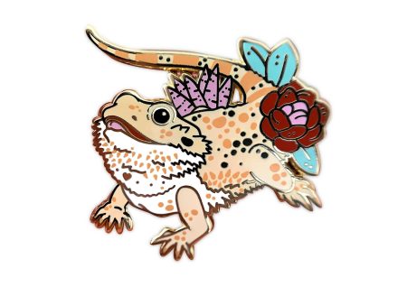 Bearded Dragon Enamel Pin Online now